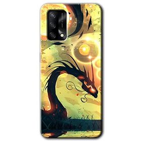 Oppo A74 Digital Dragon Baskılı Uyumlu Silikon Kılıf