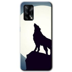 Oppo A74 Dolunay Bozkurt Baskılı Uyumlu Silikon Kılıf