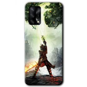 Oppo A74 Dragon Hunter Baskılı Uyumlu Silikon Kılıf