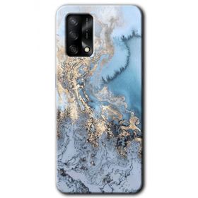 Oppo A74 Eski Mermer Baskılı Uyumlu Silikon Kılıf