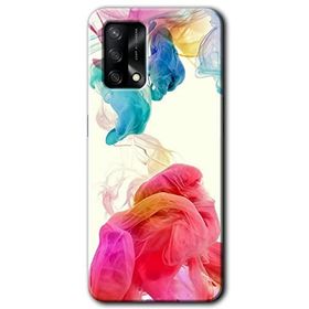 Oppo A74 Gökkuşağı Color Baskılı Uyumlu Silikon Kılıf