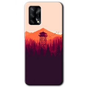 Oppo A74 Gözlem Kulesi Baskılı Uyumlu Silikon Kılıf
