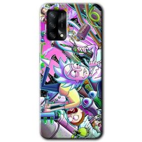 Oppo A74 Graffiti Çizgi Film Baskılı Uyumlu Silikon Kılıf