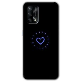 Oppo A74 Heart Strokes Baskılı Uyumlu Silikon Kılıf