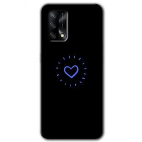 Oppo A74 Heart Strokes Baskılı Uyumlu Silikon Kılıf