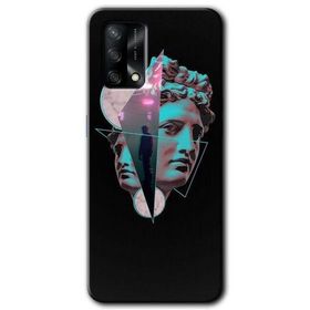 Oppo A74 Heykel Baskılı Uyumlu Silikon Kılıf