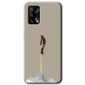 Oppo A74 İronman Airport Baskılı Uyumlu Silikon Kılıf