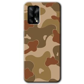 Oppo A74 Kamuflaj 6 Baskılı Uyumlu Silikon Kılıf