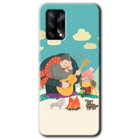 Oppo A74 Kamuflaj 6 Baskılı Uyumlu Silikon Kılıf