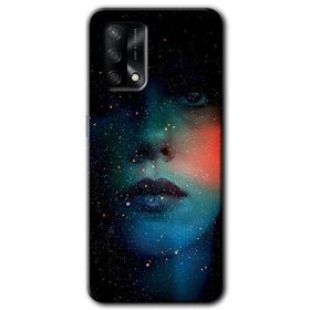 Oppo A74 Karanlık Kadın Baskılı Uyumlu Silikon Kılıf