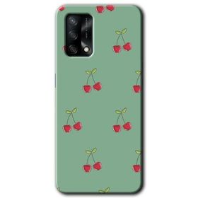 Oppo A74 Kiraz Berry Baskılı Uyumlu Silikon Kılıf