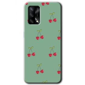 Oppo A74 Kiraz Berry Baskılı Uyumlu Silikon Kılıf