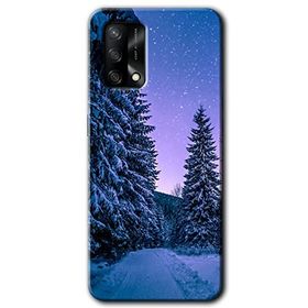 Oppo A74 Kış Manzarası Baskılı Uyumlu Silikon Kılıf