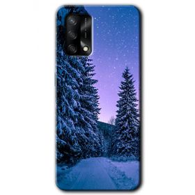 Oppo A74 Kış Manzarası Baskılı Uyumlu Silikon Kılıf