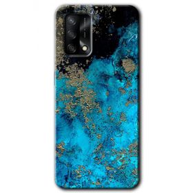 Oppo A74 Klas Mermer Baskılı Uyumlu Silikon Kılıf