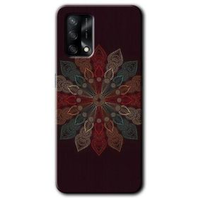 Oppo A74 Mandala Flower Wal Baskılı Uyumlu Silikon Kılıf