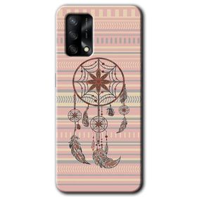 Oppo A74 Mandala Retro Baskılı Uyumlu Silikon Kılıf