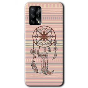 Oppo A74 Mandala Retro Baskılı Uyumlu Silikon Kılıf