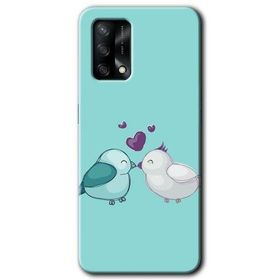 Oppo A74 Mutlu Kuşlar Baskılı Uyumlu Silikon Kılıf