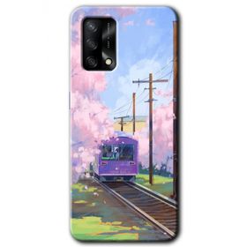 Oppo A74 Rails Paint Baskılı Uyumlu Silikon Kılıf