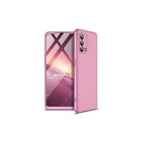 Oppo A74 Rose Gold Kılıf Zırhlı Standlı Mıknatıslı Tank Kapak