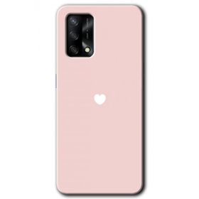 Oppo A74 Sade Kalp Baskılı Uyumlu Silikon Kılıf