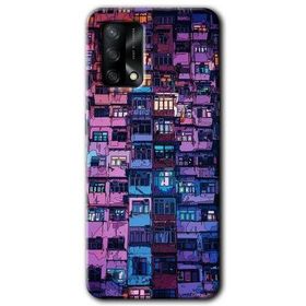 Oppo A74 Şehir Görünümü Baskılı Uyumlu Silikon Kılıf