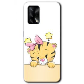Oppo A74 Sevimli Kedi Baskılı Uyumlu Silikon Kılıf