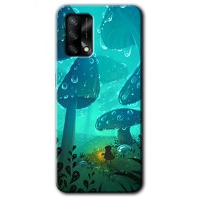 Oppo A74 Silhoutte Dropss Baskılı Uyumlu Silikon Kılıf
