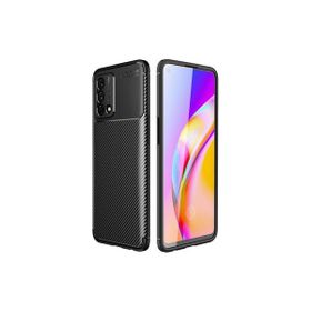 Oppo A74 Siyah Kılıf Silikon Sürgülü Lens Korumalı Buzlu Şeffaf