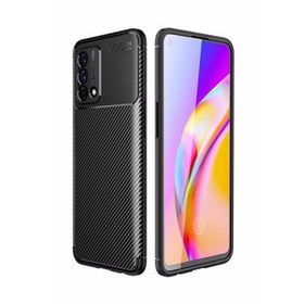 Oppo A74 Siyah Kılıf Silikon Sürgülü Lens Korumalı Buzlu Şeffaf