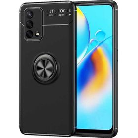 Oppo A74 Siyah Kılıf Silikon Sürgülü Lens Korumalı Buzlu Şeffaf