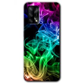 Oppo A74 Smoke Colorful Baskılı Uyumlu Silikon Kılıf