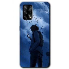 Oppo A74 Sonbahar Yalnızlığı Baskılı Uyumlu Silikon Kılıf