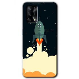Oppo A74 Space Smoke Baskılı Uyumlu Silikon Kılıf