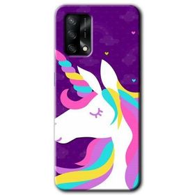 Oppo A74 Unicorn Sleep Baskılı Uyumlu Silikon Kılıf