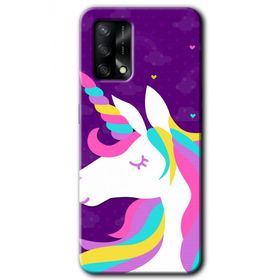 Oppo A74 Unicorn Sleep Baskılı Uyumlu Silikon Kılıf