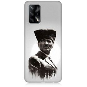Oppo A74 Uyumlu Mustafa Kemal Atatürk Baskılı Silikon Kılıf