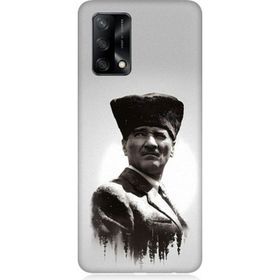 Oppo A74 Uyumlu Mustafa Kemal Atatürk Baskılı Silikon Kılıf