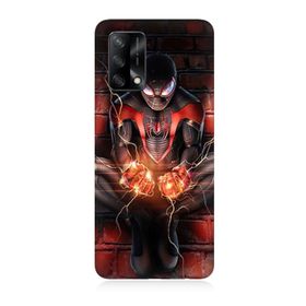 Oppo A74 Uyumlu Örümcek Adam Baskılı Silikon Kılıf