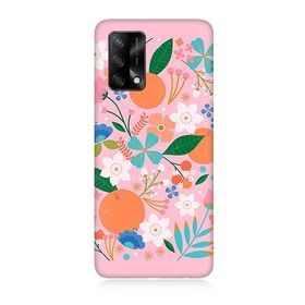 Oppo A74 Uyumlu Portakal Çiçeği Baskılı Silikon Kılıf