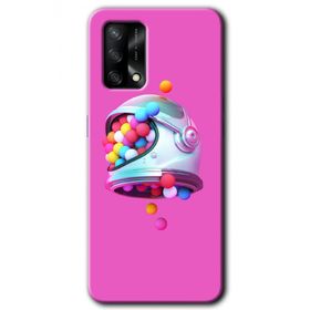 Oppo A74 Uzay Başlığı Baskılı Uyumlu Silikon Kılıf