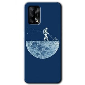 Oppo A74 Uzay İşçisi Baskılı Uyumlu Silikon Kılıf