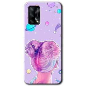 Oppo A74 Uzaylı Kız Baskılı Uyumlu Silikon Kılıf