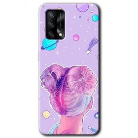Oppo A74 Uzaylı Kız Baskılı Uyumlu Silikon Kılıf