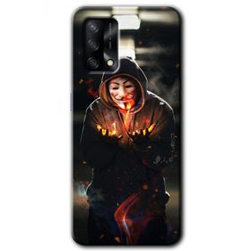 Oppo A74 V for Fire Baskılı Uyumlu Silikon Kılıf