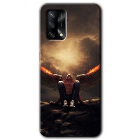 Oppo A74 Wings of Power Baskılı Uyumlu Silikon Kılıf