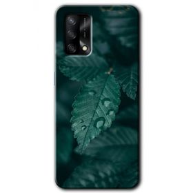 Oppo A74 Yağmurlu Yaprak Baskılı Uyumlu Silikon Kılıf
