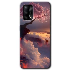 Oppo A74 Yeşil Kurt Baskılı Uyumlu Silikon Kılıf