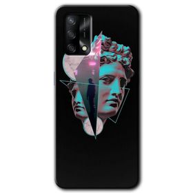 Oppo A74 Yeşil Kurt Baskılı Uyumlu Silikon Kılıf